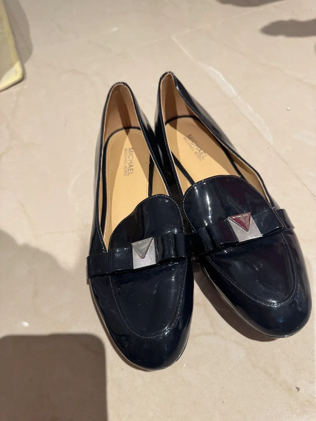 Michael Kors Black Patent Leather Loafers - Size 5M