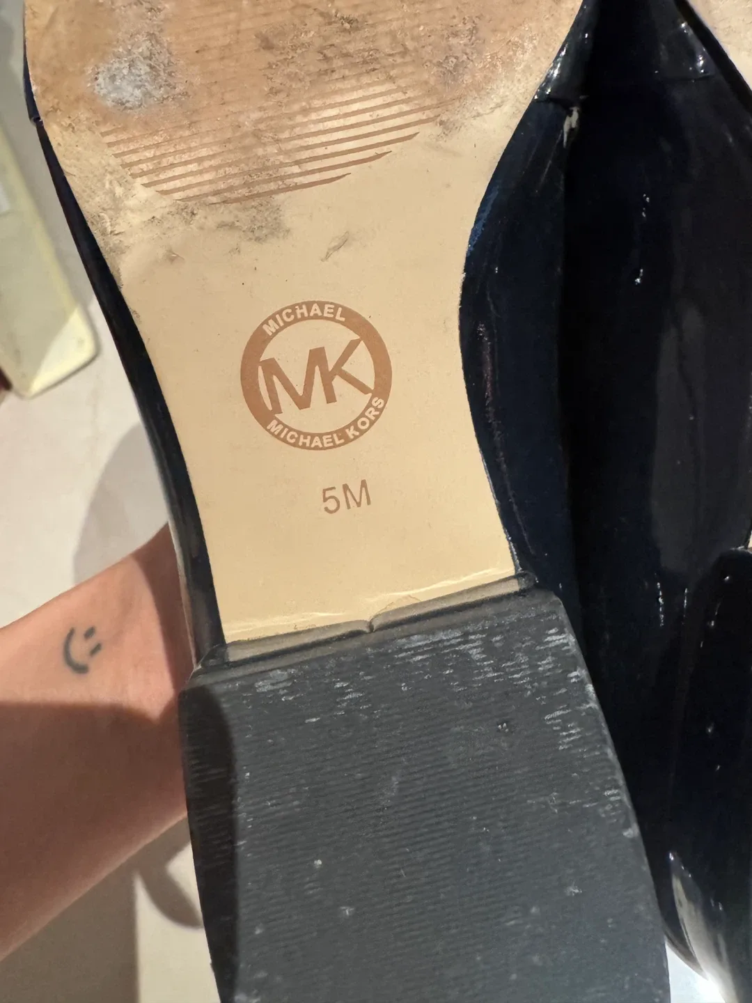 Michael Kors Black Patent Leather Loafers - Size 5M image indicator(3)