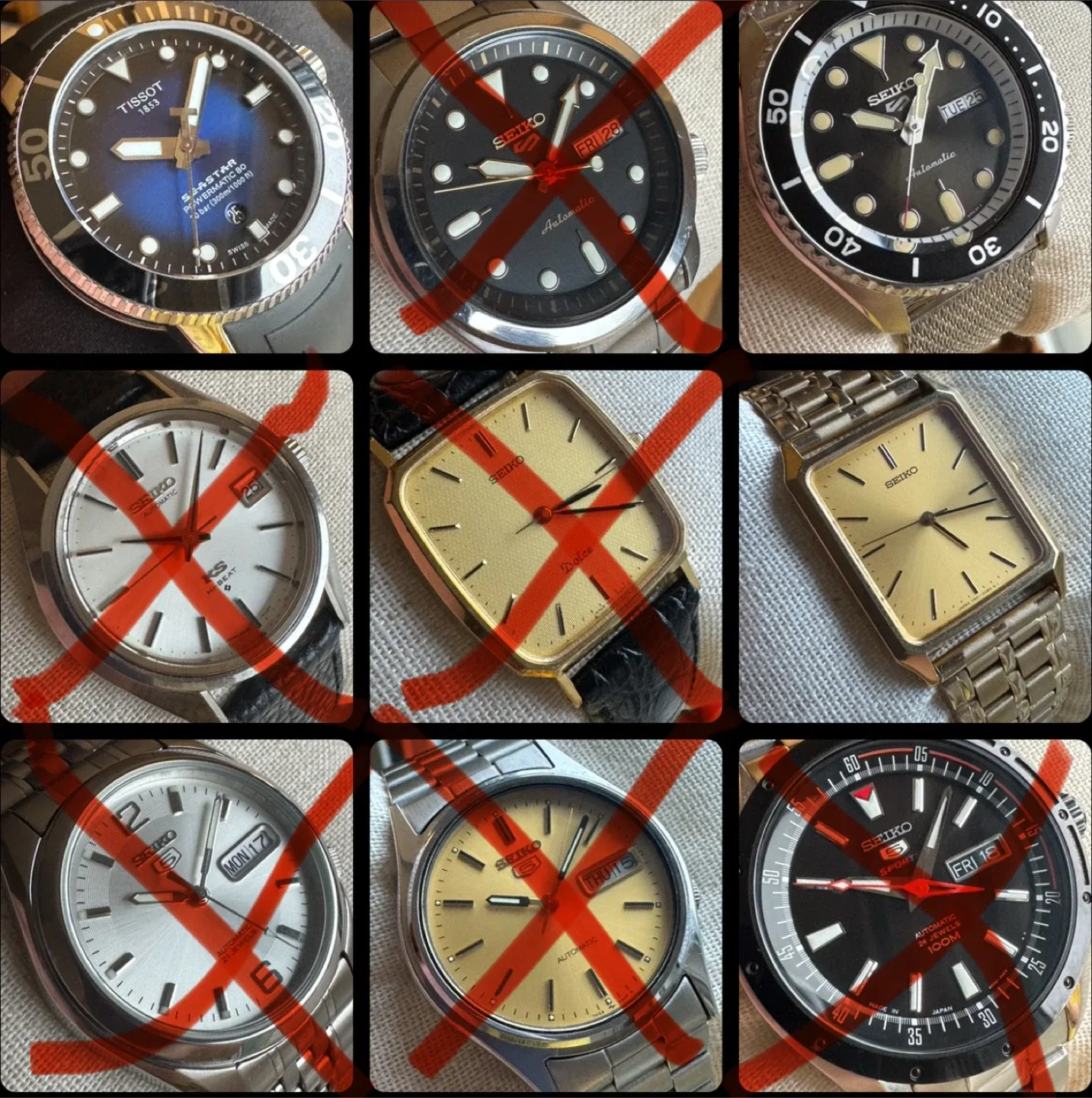 Various watches for sale