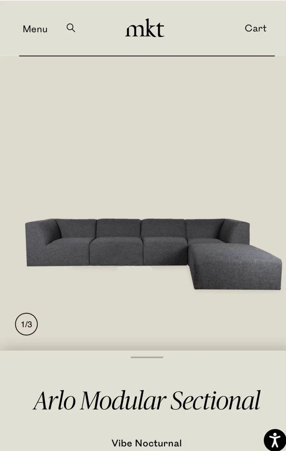 Arlo Sectional Couch - ELTE MRKT image indicator(2)