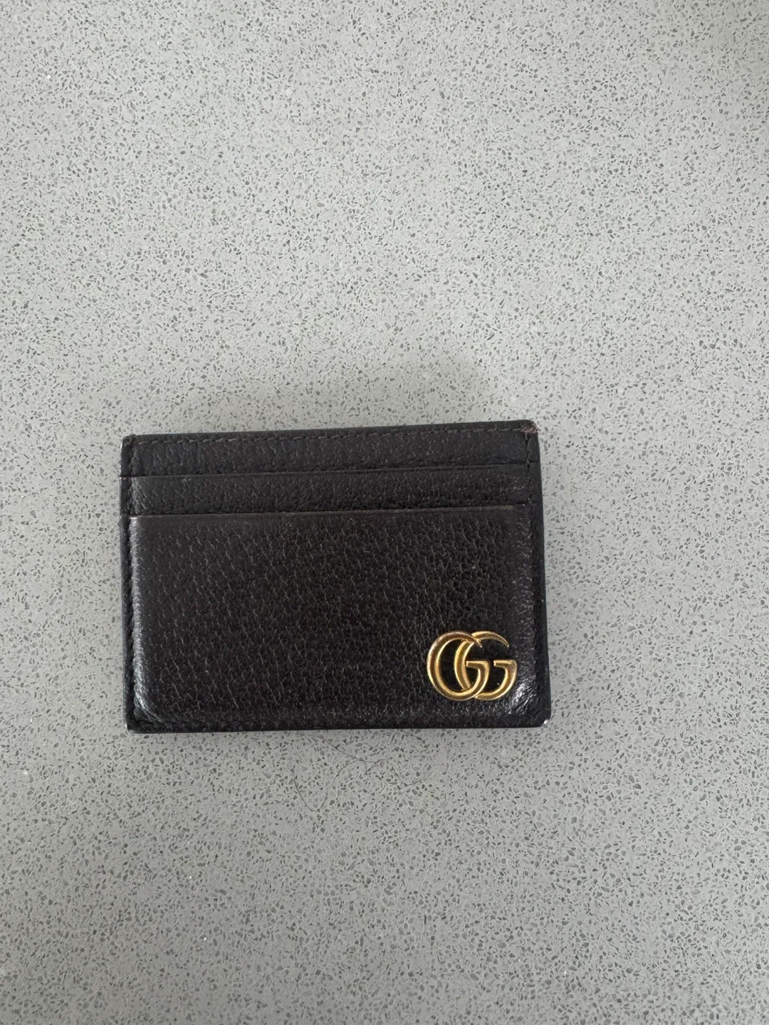 Gucci Black Leather Card Holder