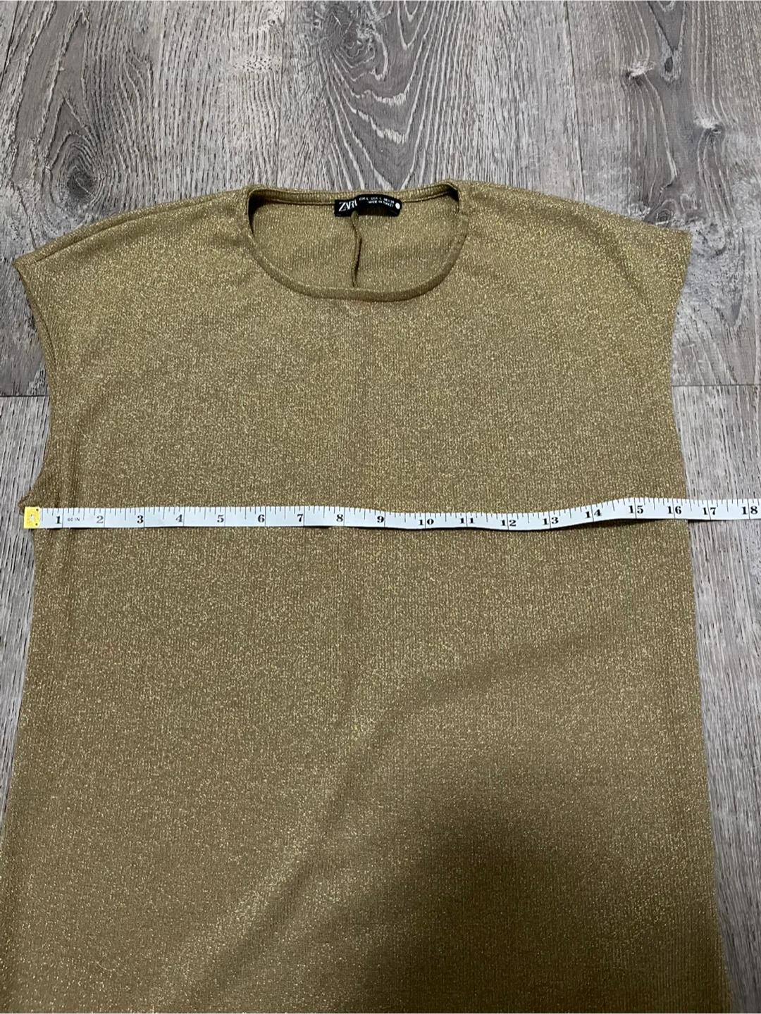 Zara Gold Top - photo 4