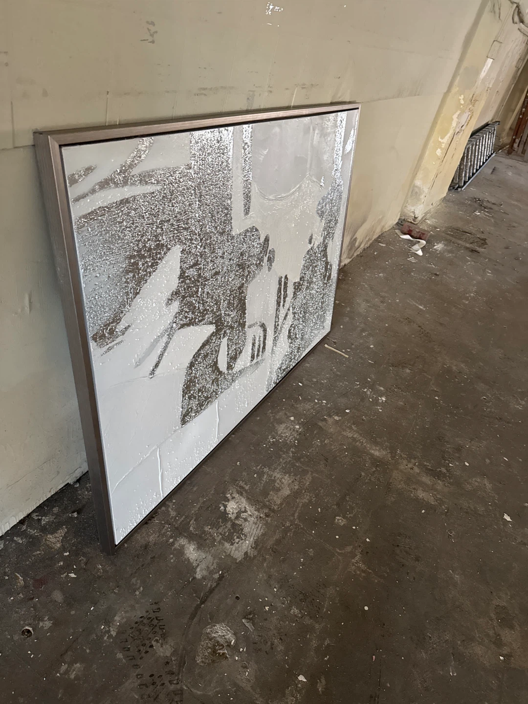 Abstract Silver & White Wall Art - photo 2