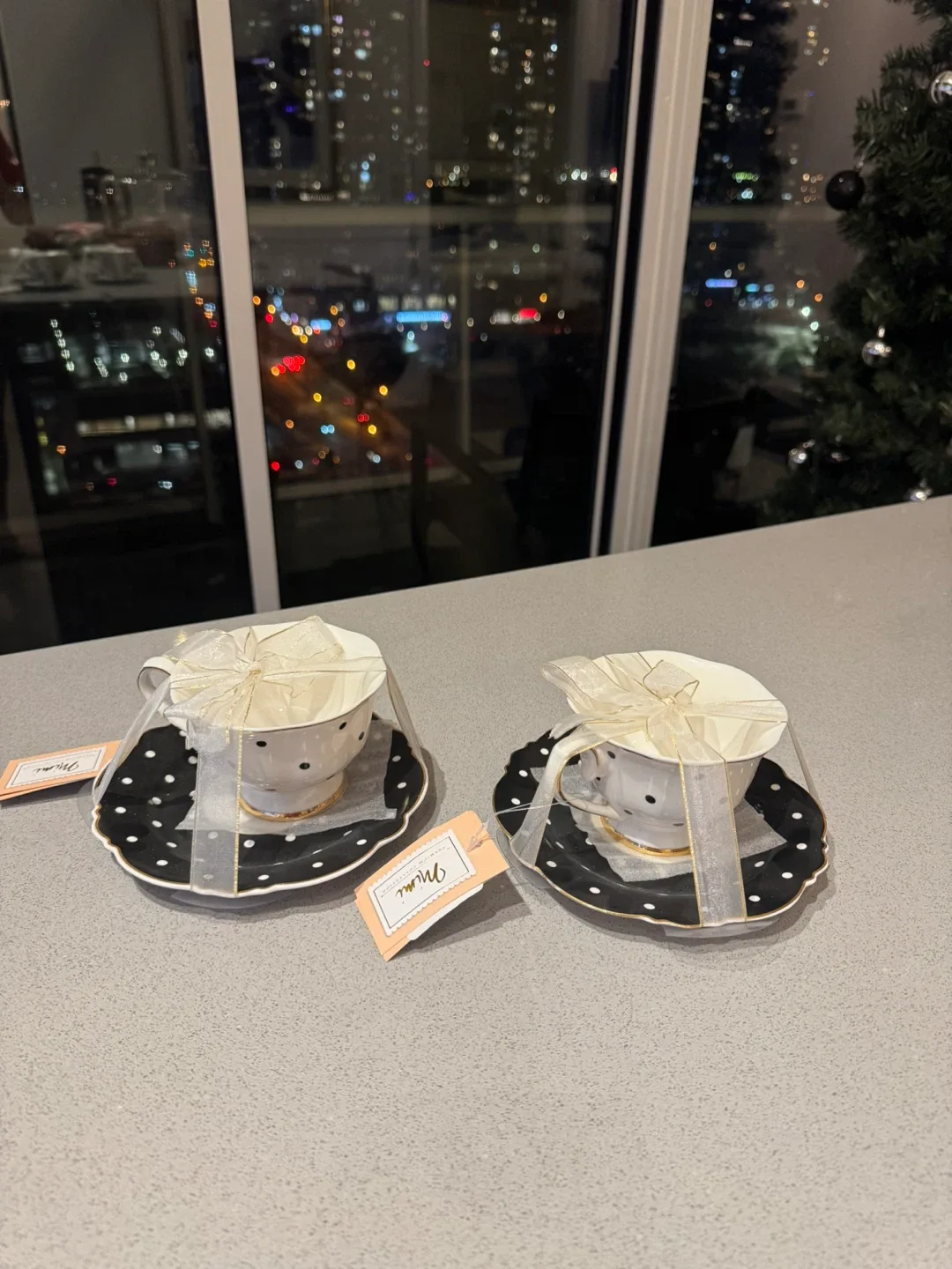 Teacups and Saucers - Set of 2- Brand New image indicator(2)