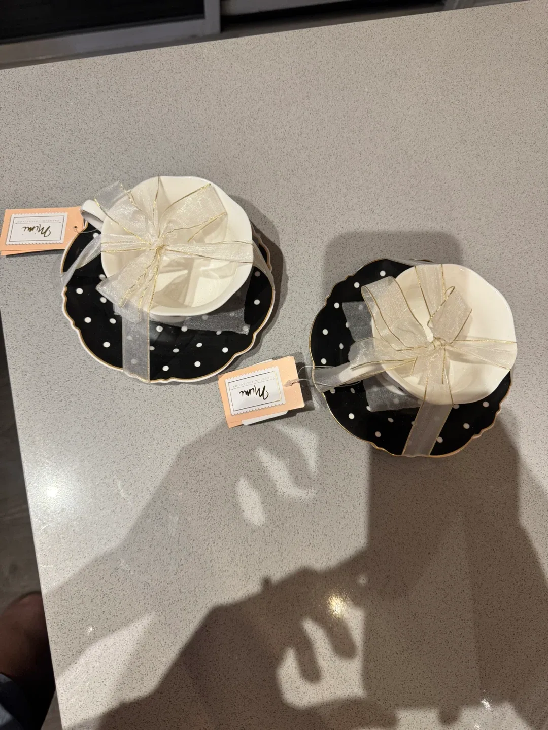 Teacups and Saucers - Set of 2- Brand New image indicator(3)