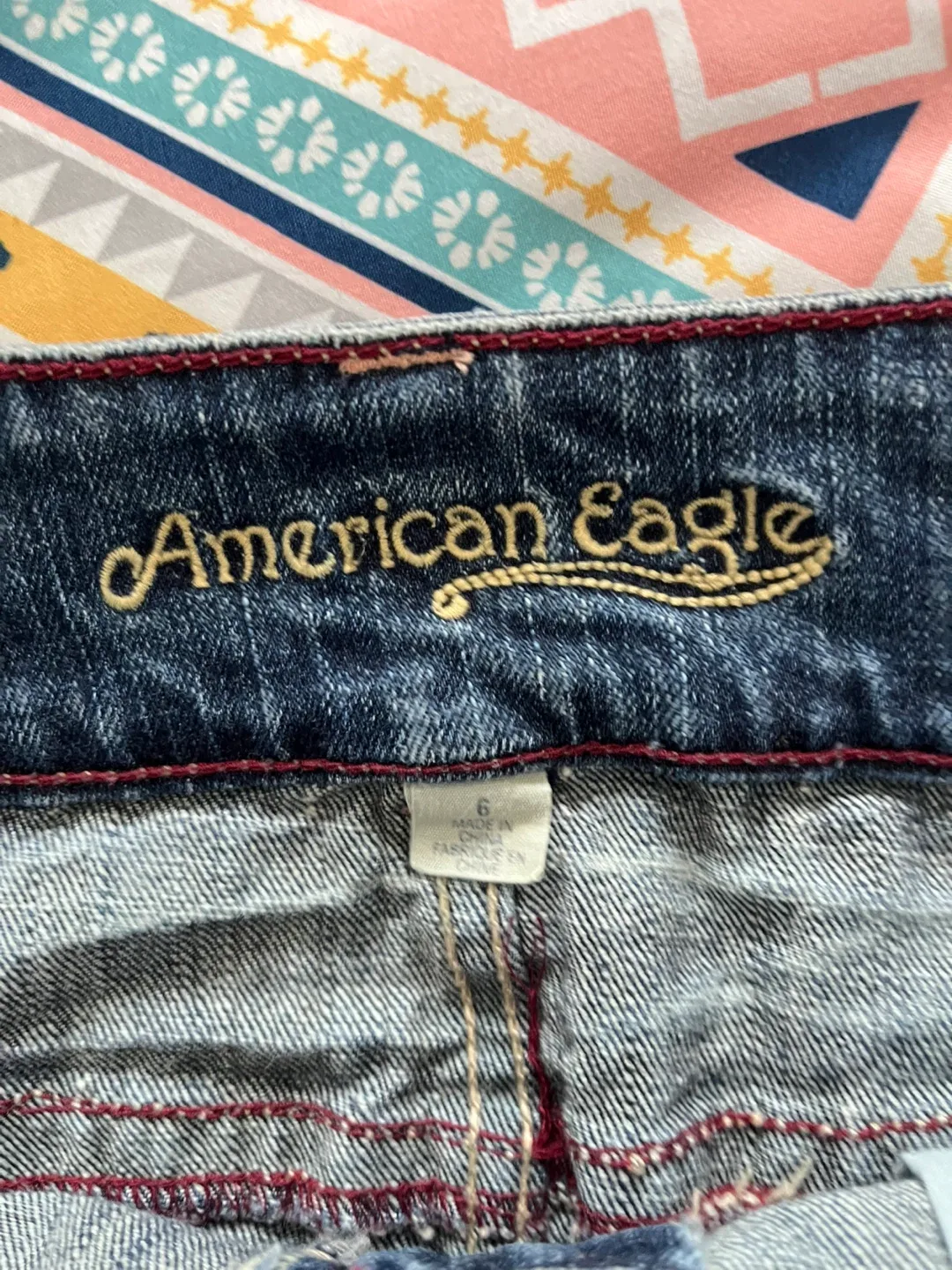 American Eagle Denim Mini Skirt - Size 6 image indicator(3)