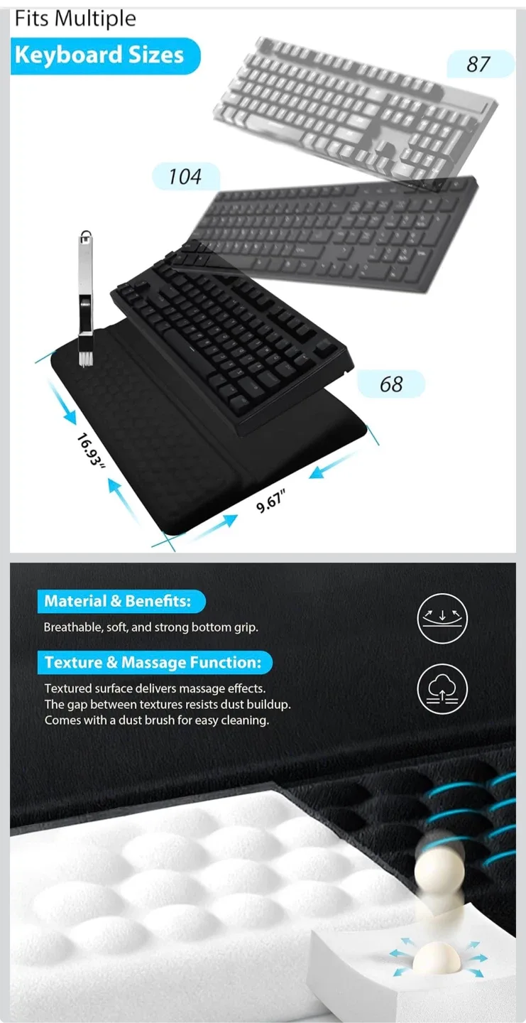 Ergonomic Keyboard Wrist Rest Support - New in Box! image indicator(2)