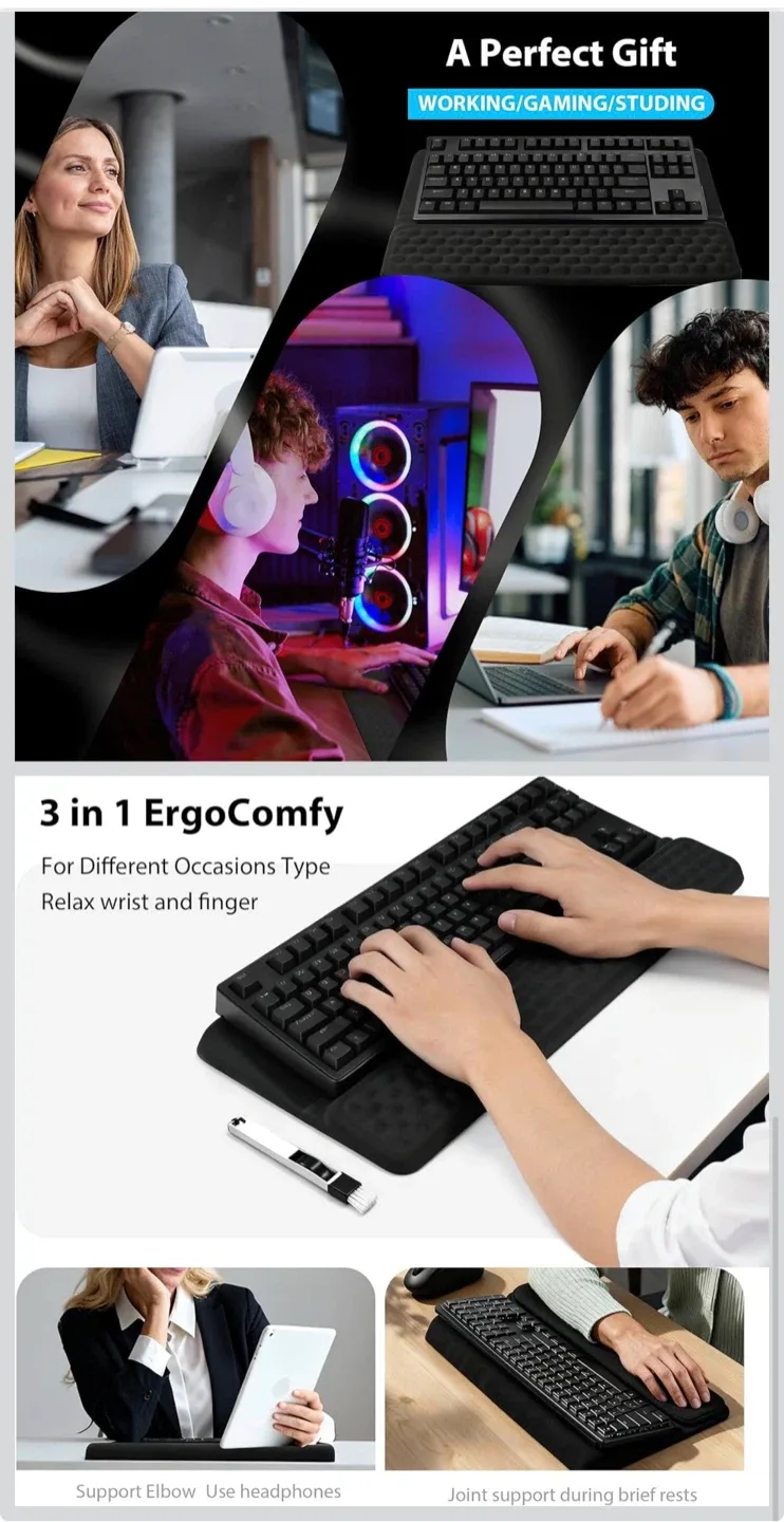 Ergonomic Keyboard Wrist Rest Support - New in Box! image indicator(4)