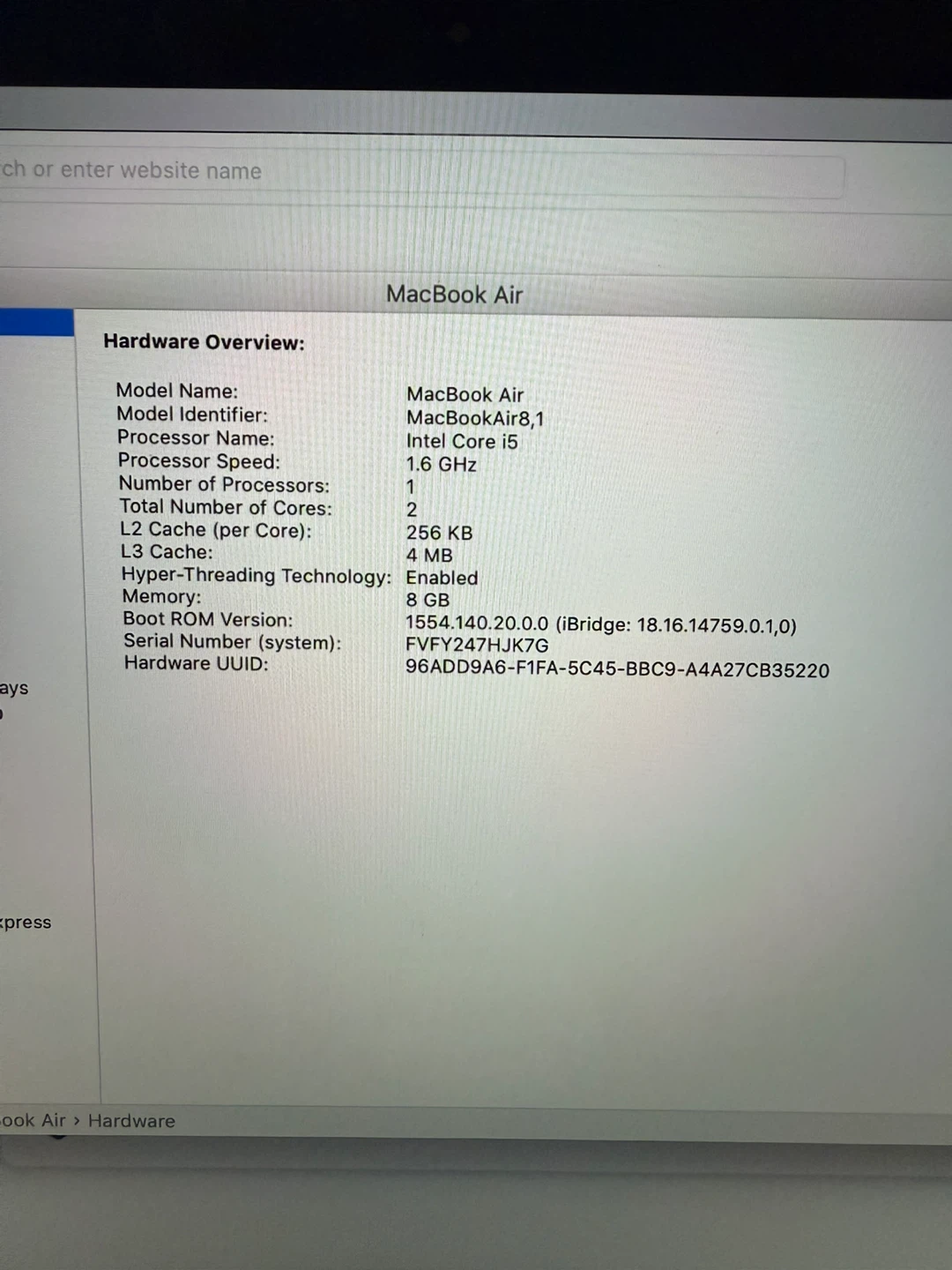 MacBook Air, Intel Core i5, 8GB Memory - photo 2