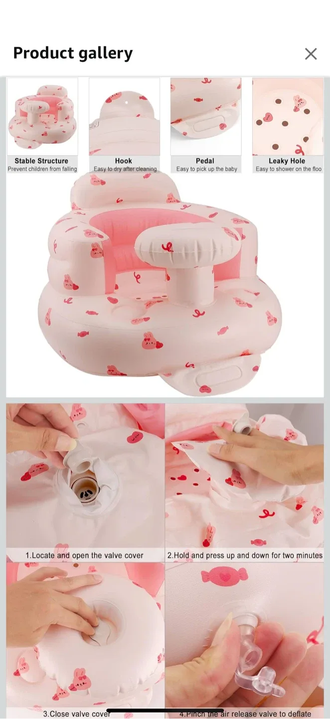 Inflatable Baby Seat - Pink