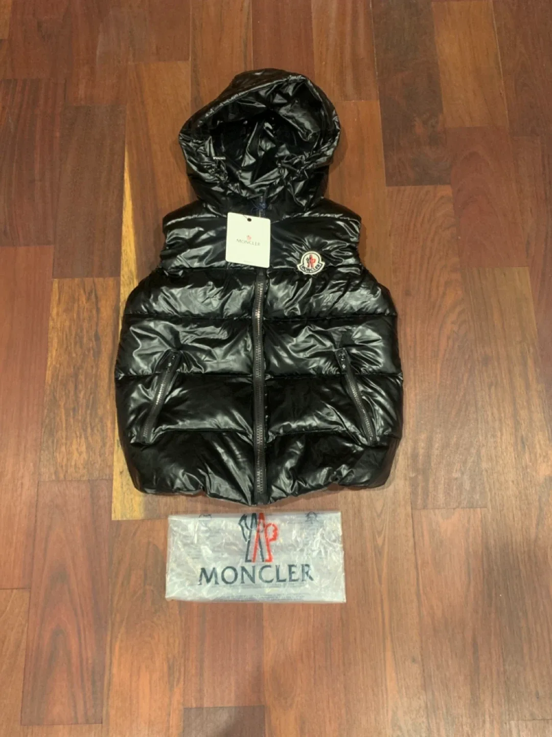 Moncler Black Padded Vest