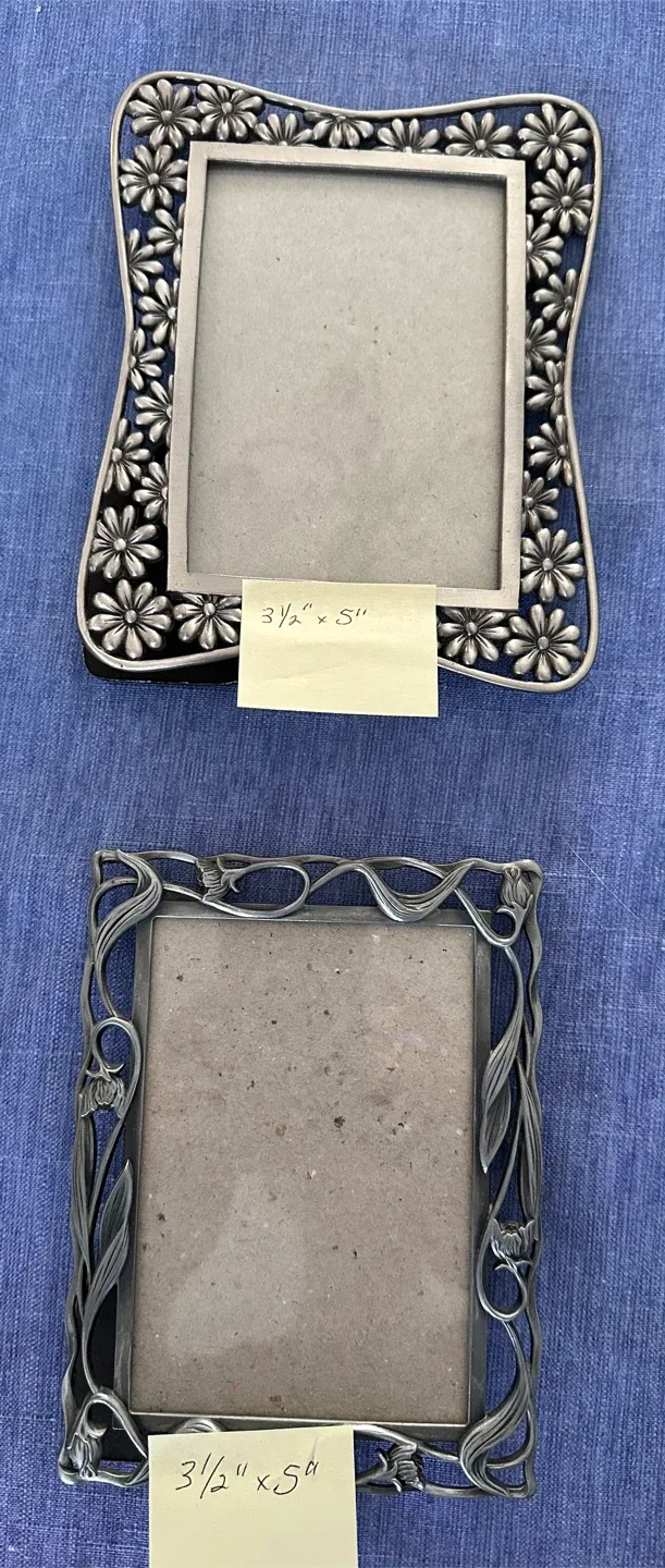 6 Pewter Picture Frames