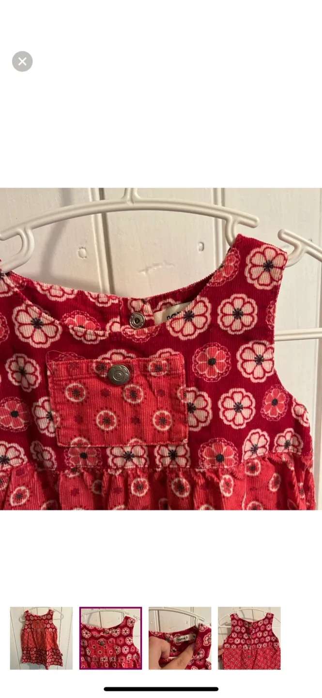 Name it Red Floral Dress - Size 74 image indicator(2)