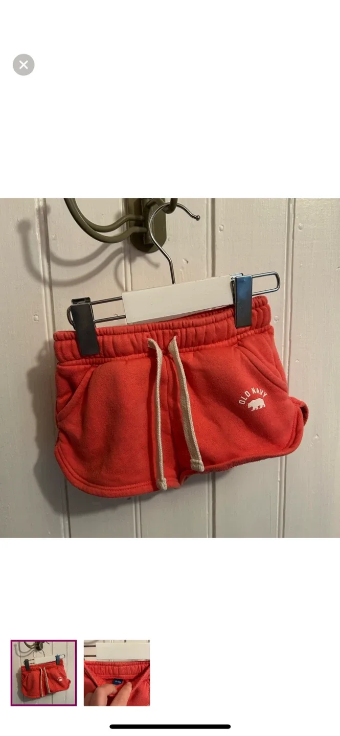 Old navy 12/18m pink shorts
