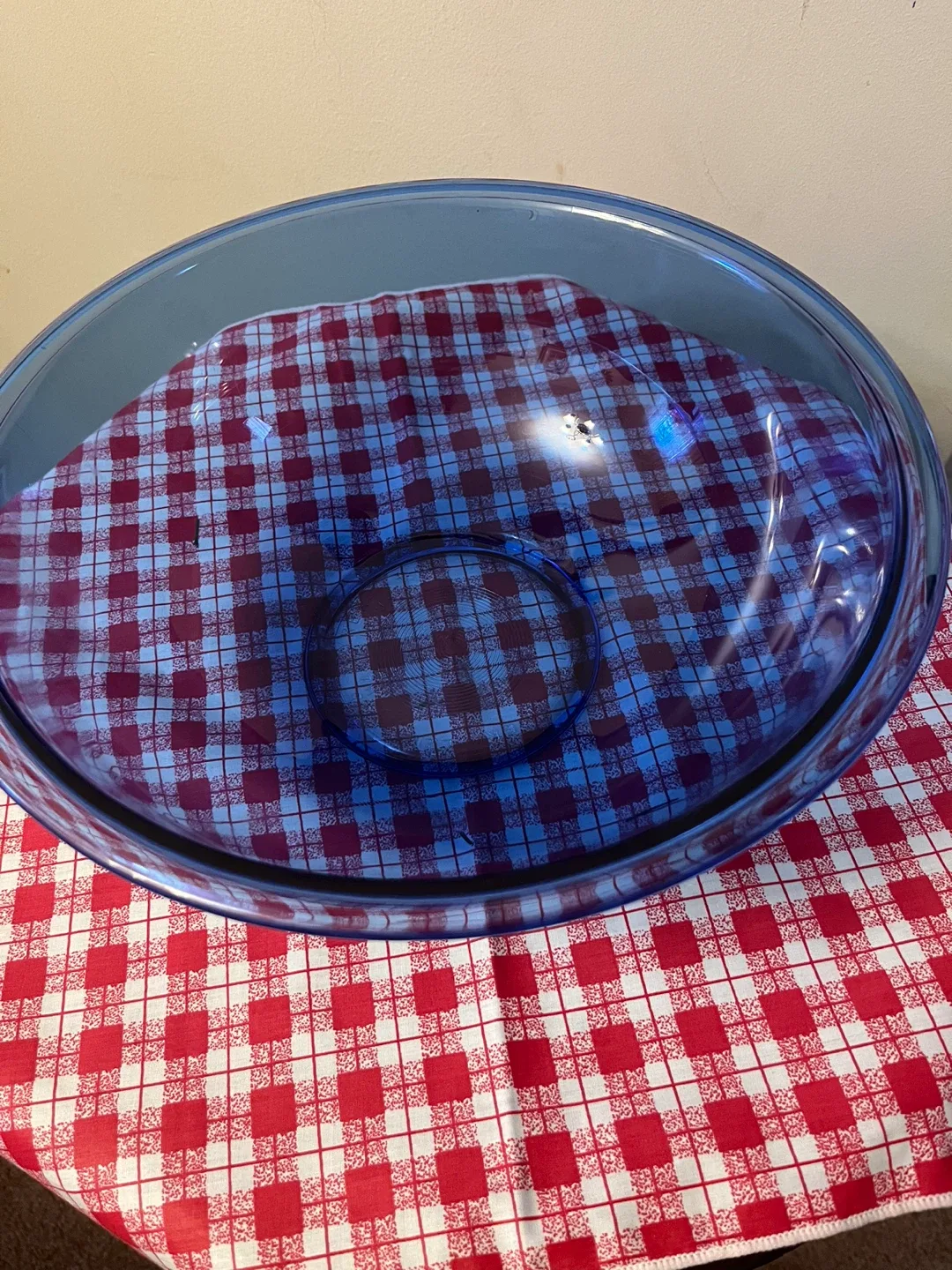 Pyrex Blue Glass Bowl 4 liters