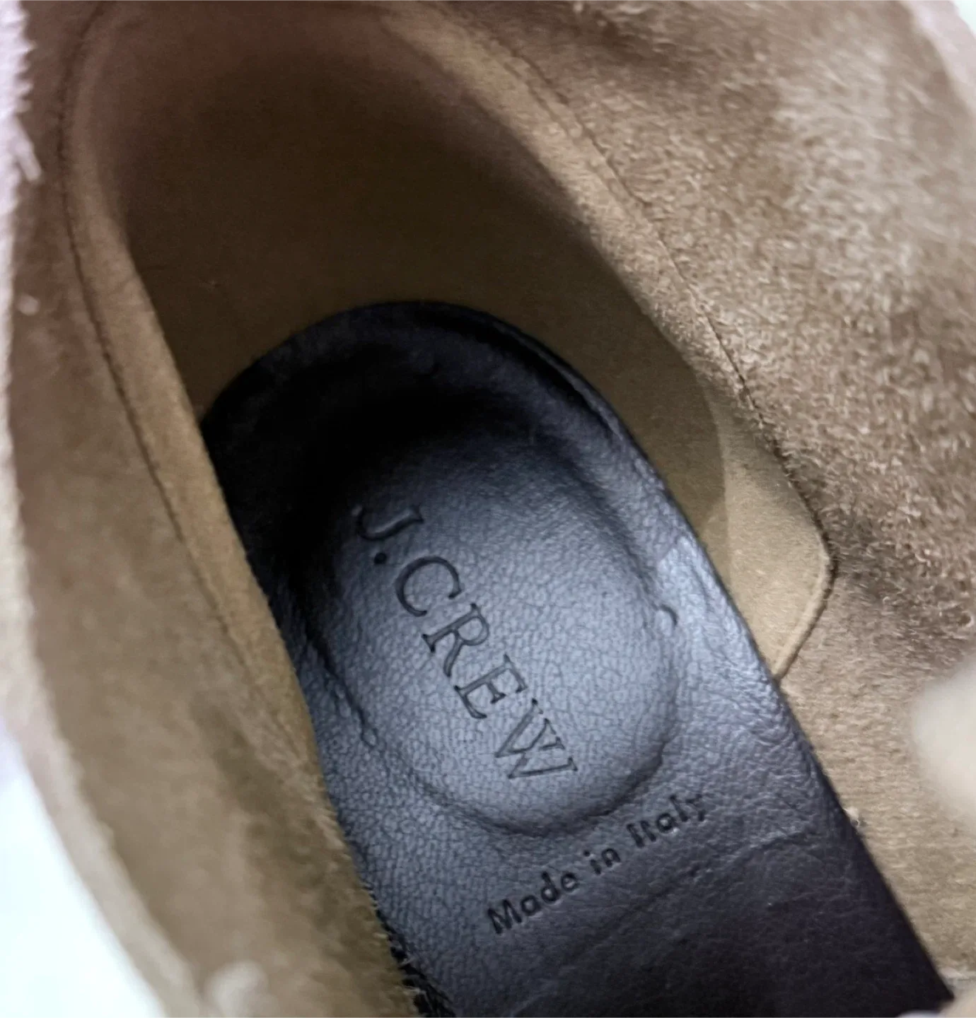 J.Crew MacAlister wedge bootie in tan suede image indicator(7)