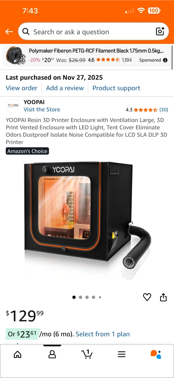 Resin printer setup image indicator(3)