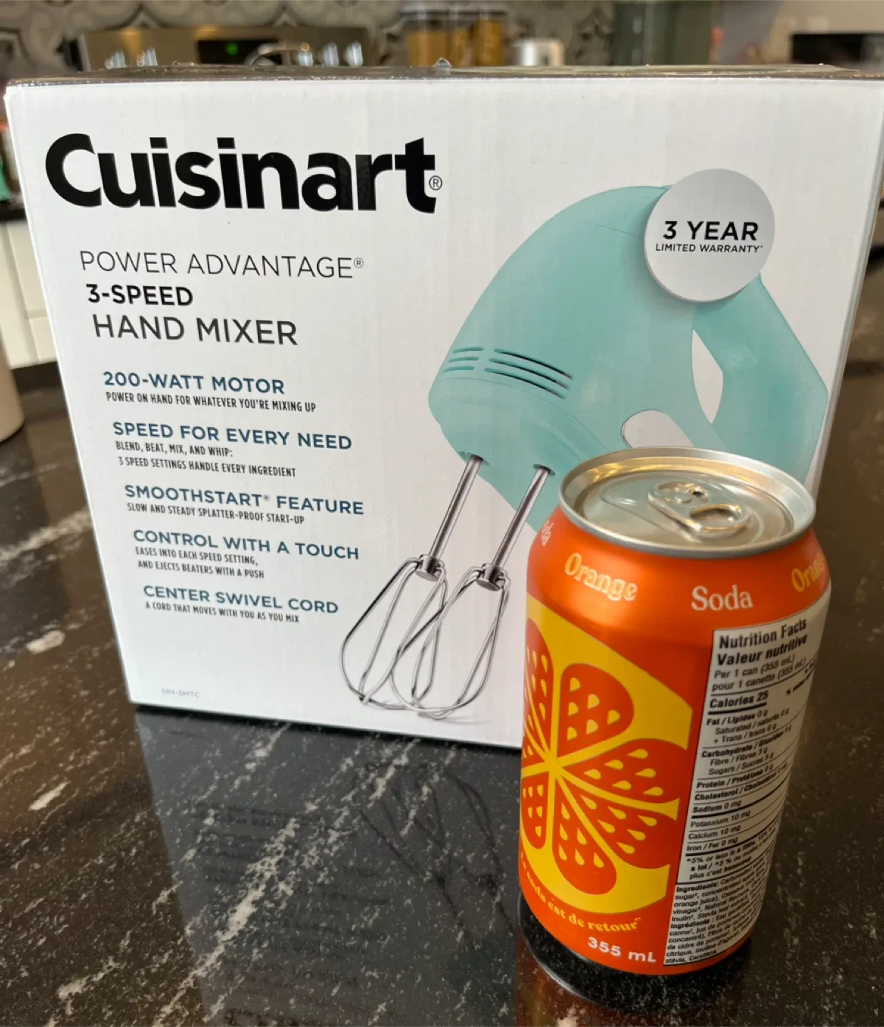 NEW Cuisinart Power Advantage 3-Speed Hand Mixer