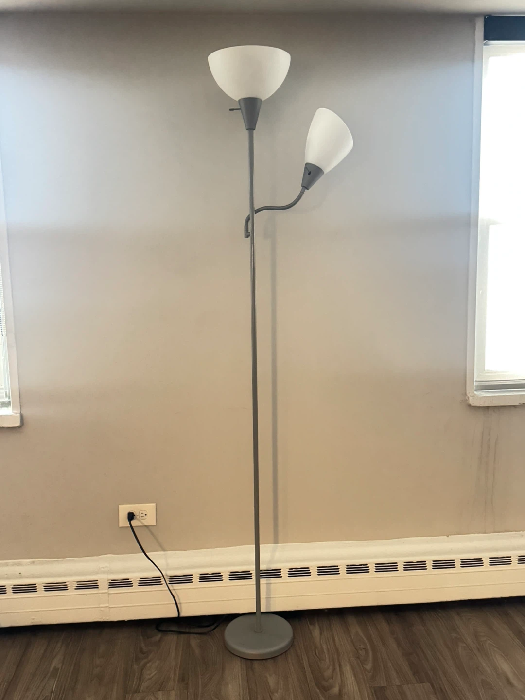Floor Lamp with Two Lights