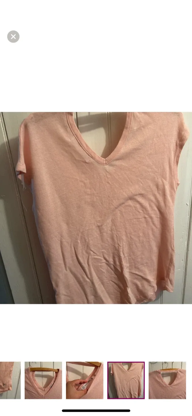 Point Zero Pink V-Neck T-Shirt - Size M image indicator(6)