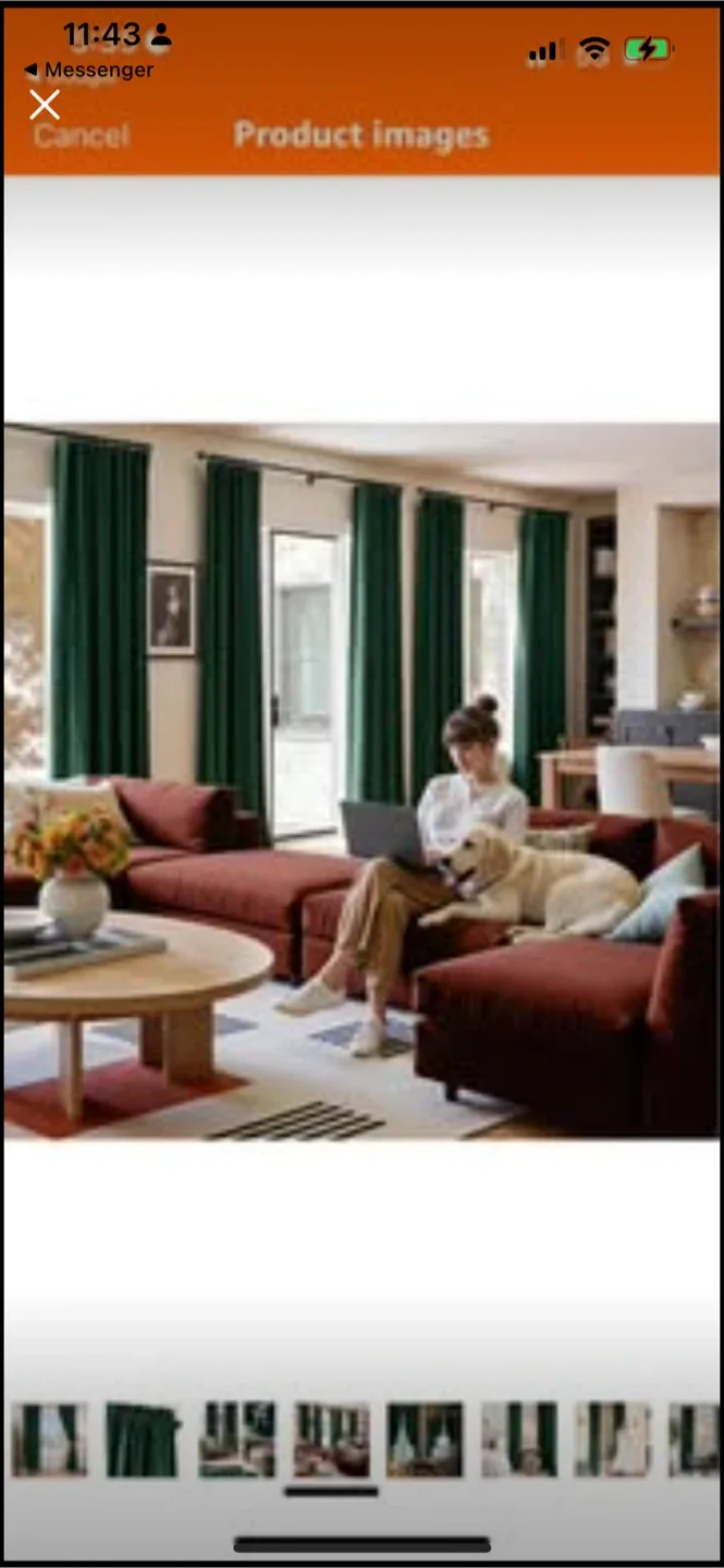 New emerald Colour green curtains offer 95% blackout image indicator(4)