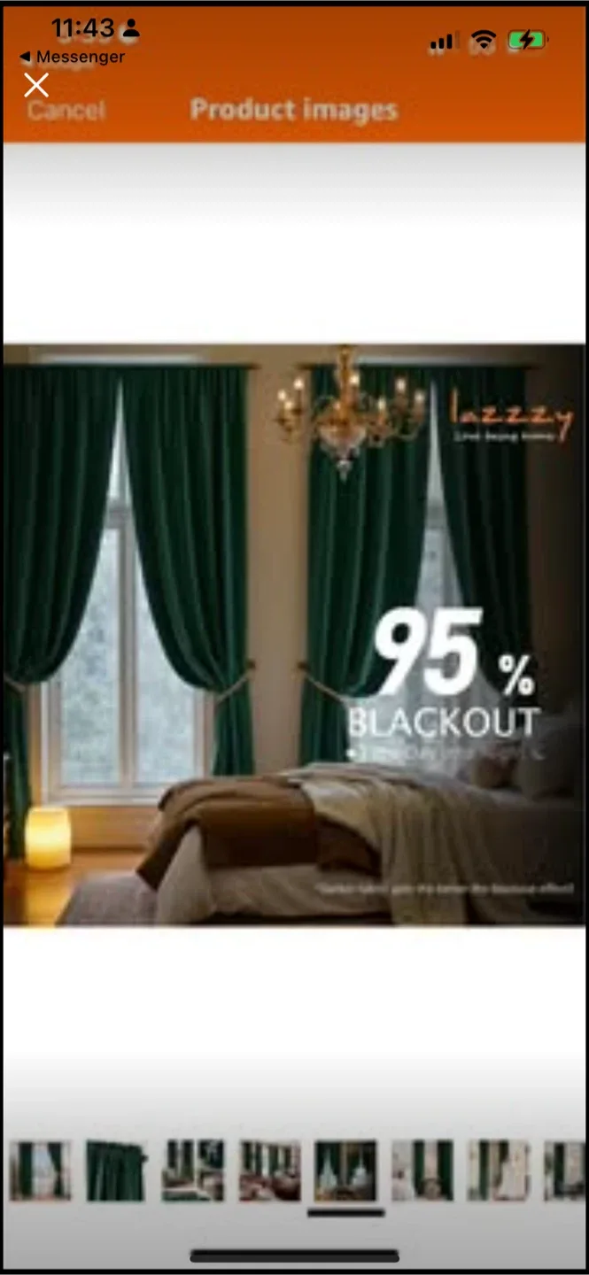 New emerald Colour green curtains offer 95% blackout image indicator(5)
