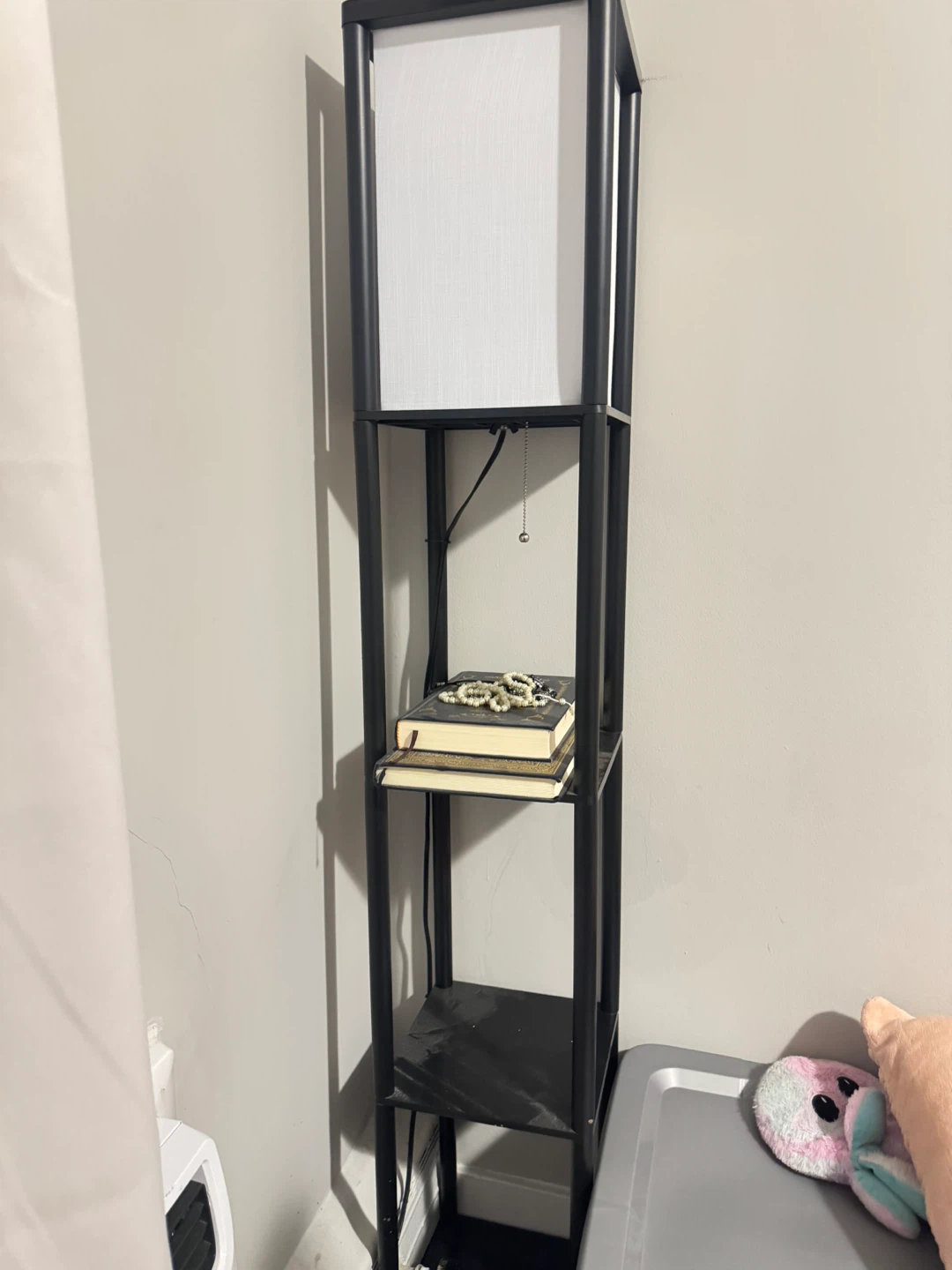 Black Shelf Floor Lamp