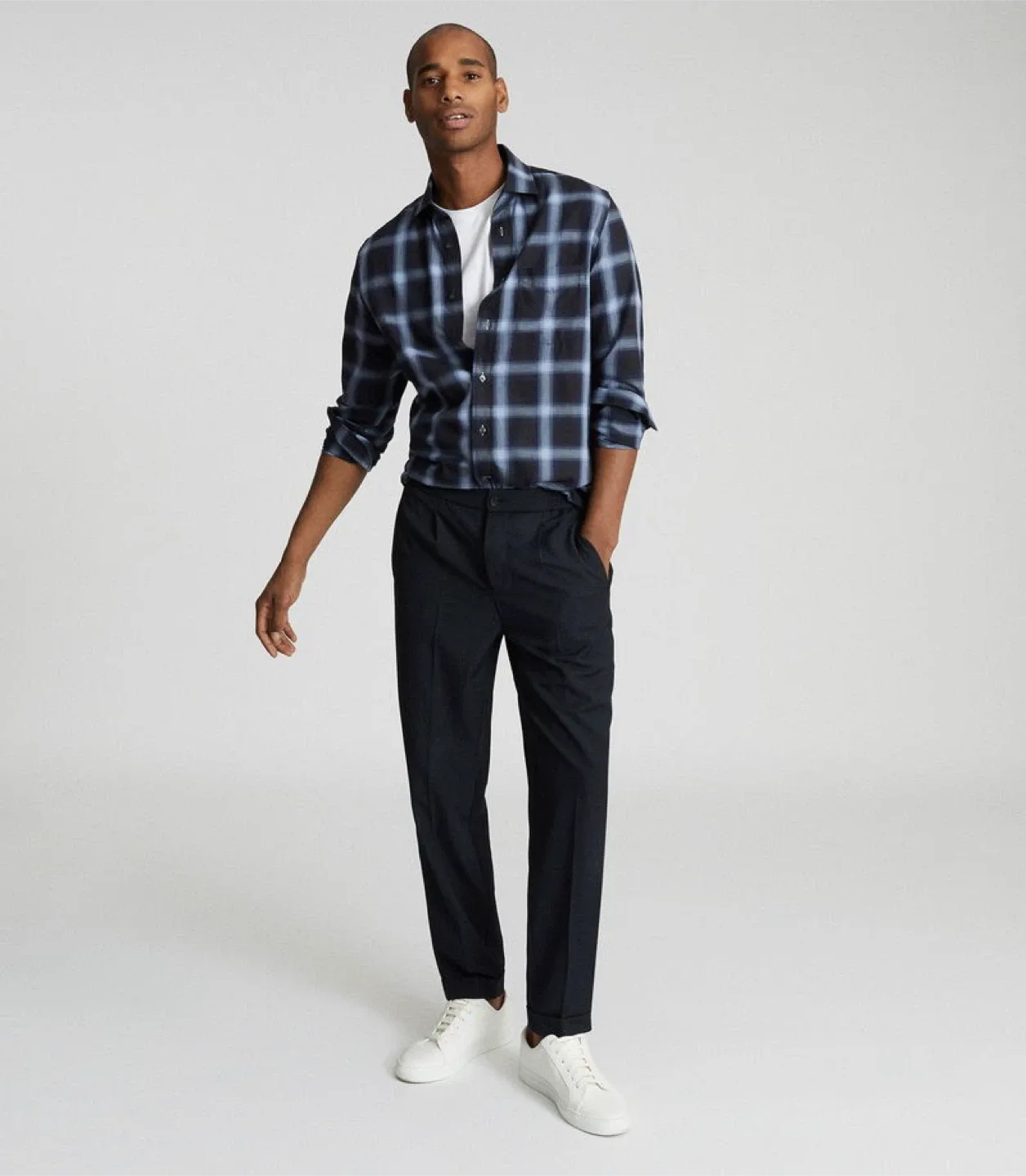 Brand New REISS Men’s Plaid Button-Up Shirt - Size S #Cleanout