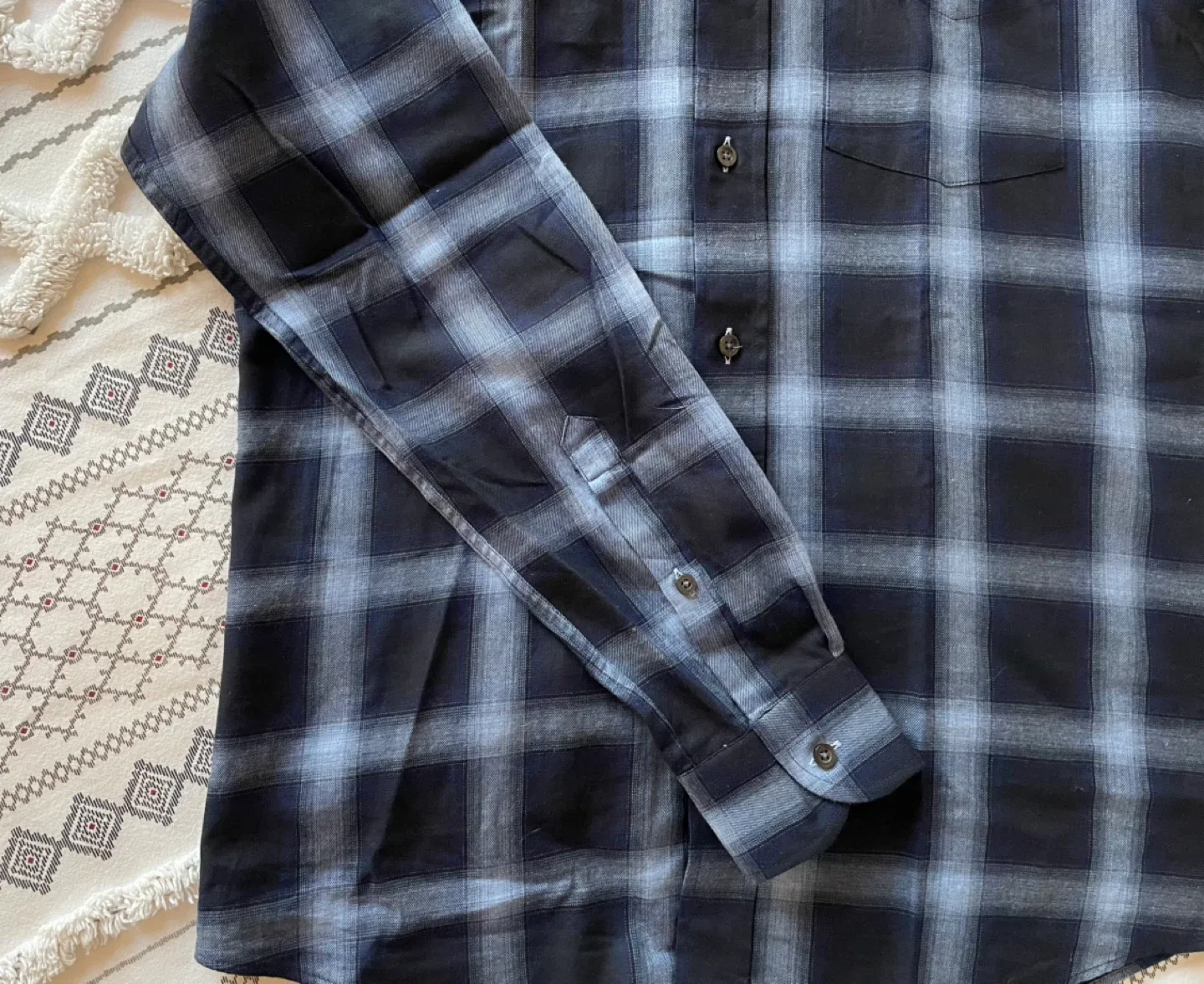 Brand New REISS Men’s Plaid Button-Up Shirt - Size S #Cleanout image indicator(6)