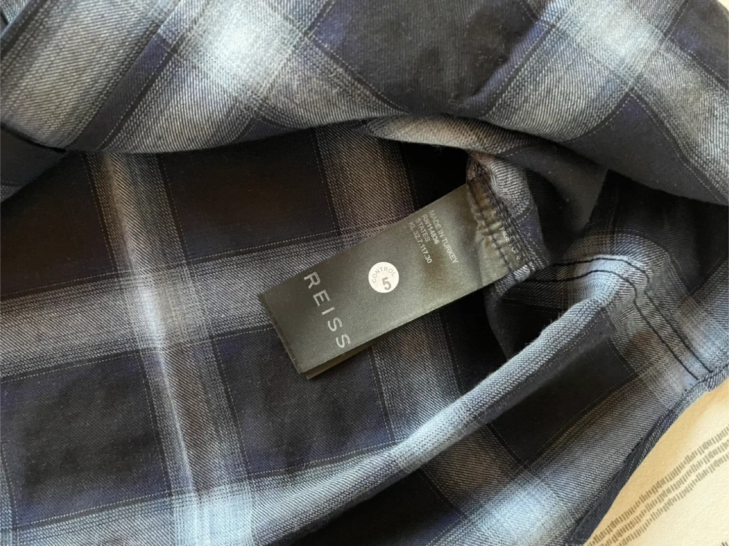 Brand New REISS Men’s Plaid Button-Up Shirt - Size S #Cleanout image indicator(7)