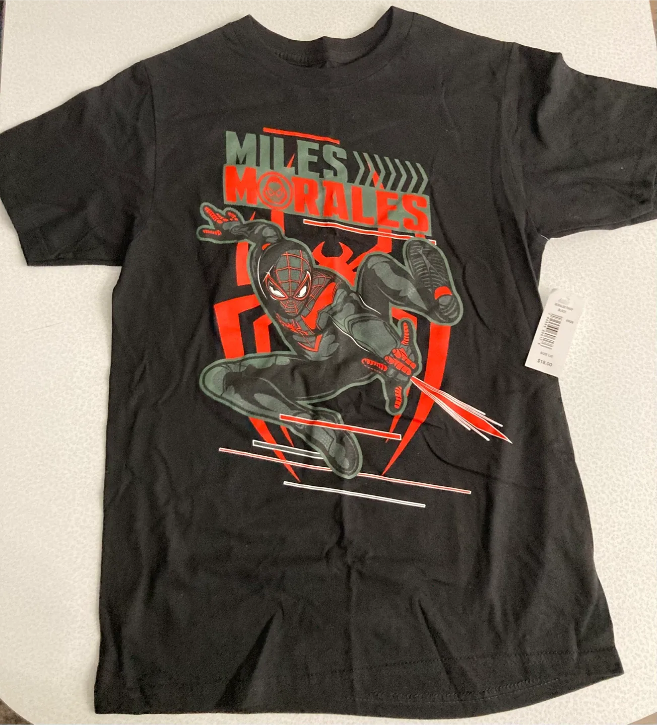 Marvel Spider-Man Miles Morales T-Shirt youth Size L