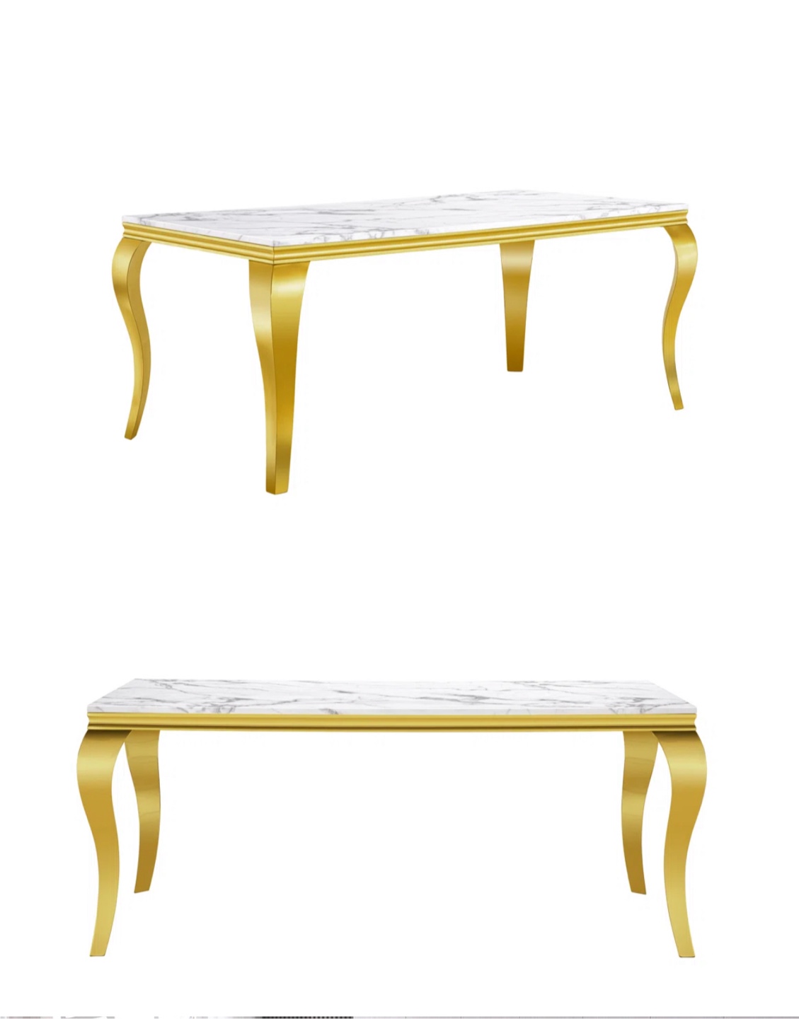 Brand New Connie Faux Marble Dining Table- still inside the box - photo 5