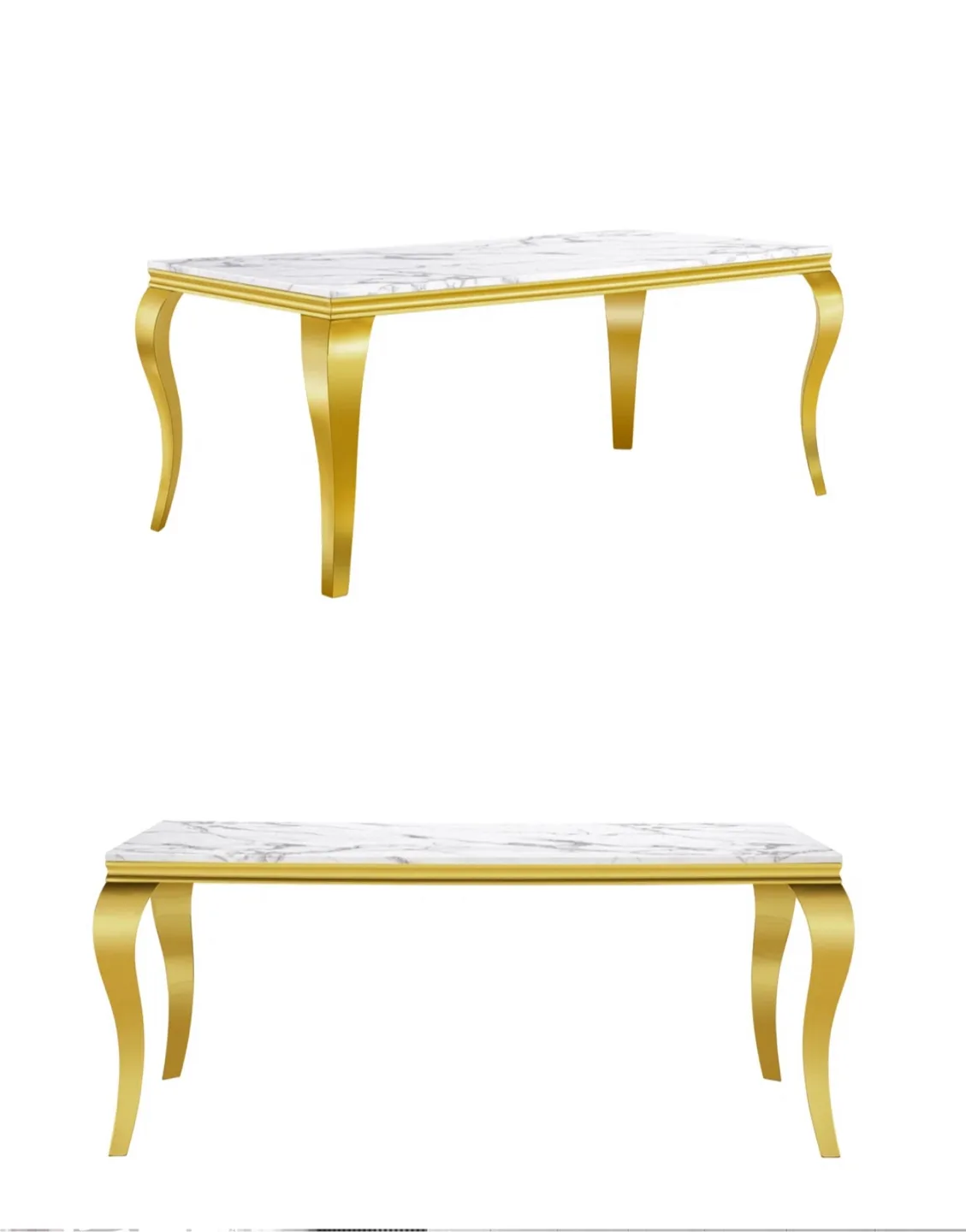 Brand New Connie Faux Marble Dining Table- still inside the box image indicator(5)