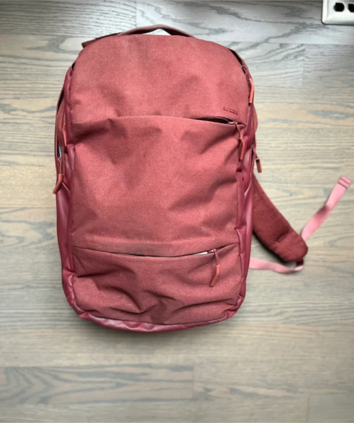 Burgundy backpack