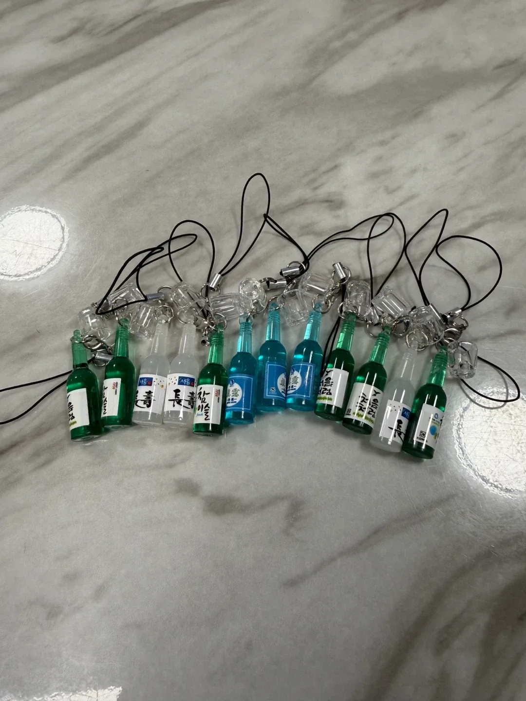 Soju Bottle Keychains