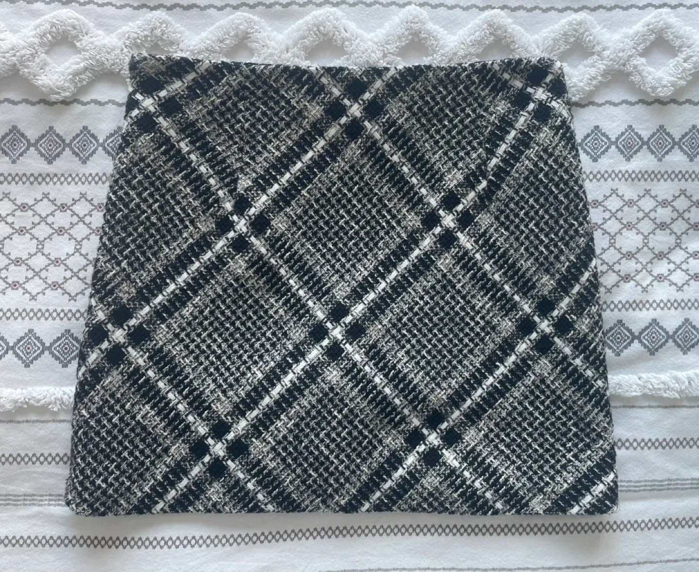 Mango Tweed Mini Skirt - Size XS #Cleanout image indicator(6)