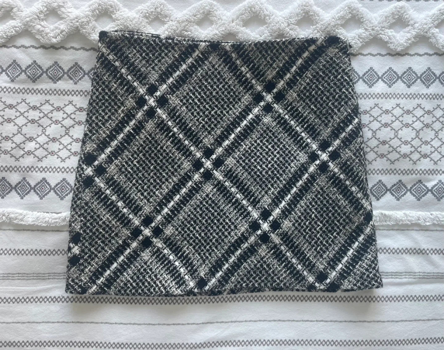 Mango Tweed Mini Skirt - Size XS #Cleanout image indicator(2)