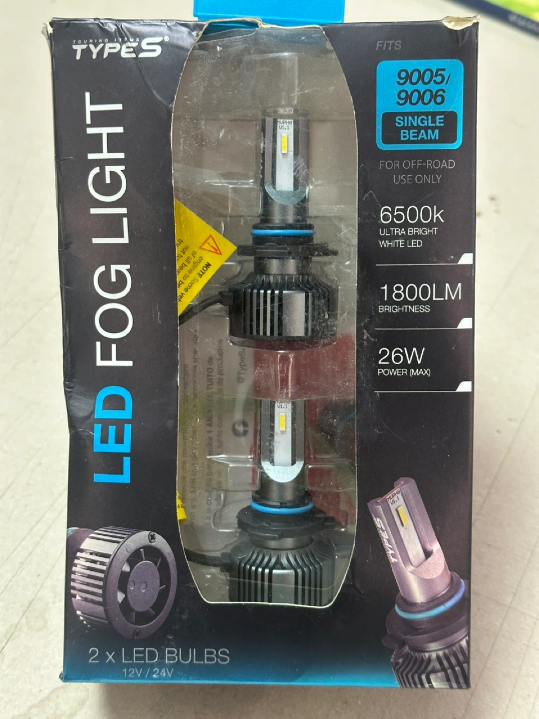 TYPE S LED Fog Light 9005/9006 Single Beam