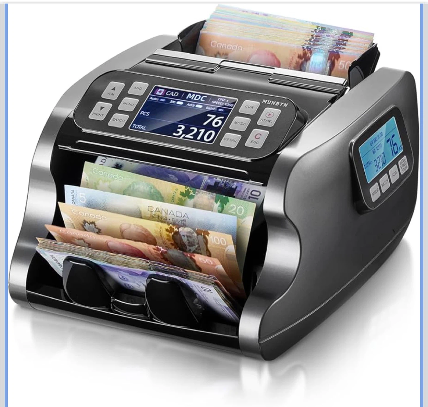 MUNBYN IMC22 Money Counter Machine - Mixed Denomination - photo 2