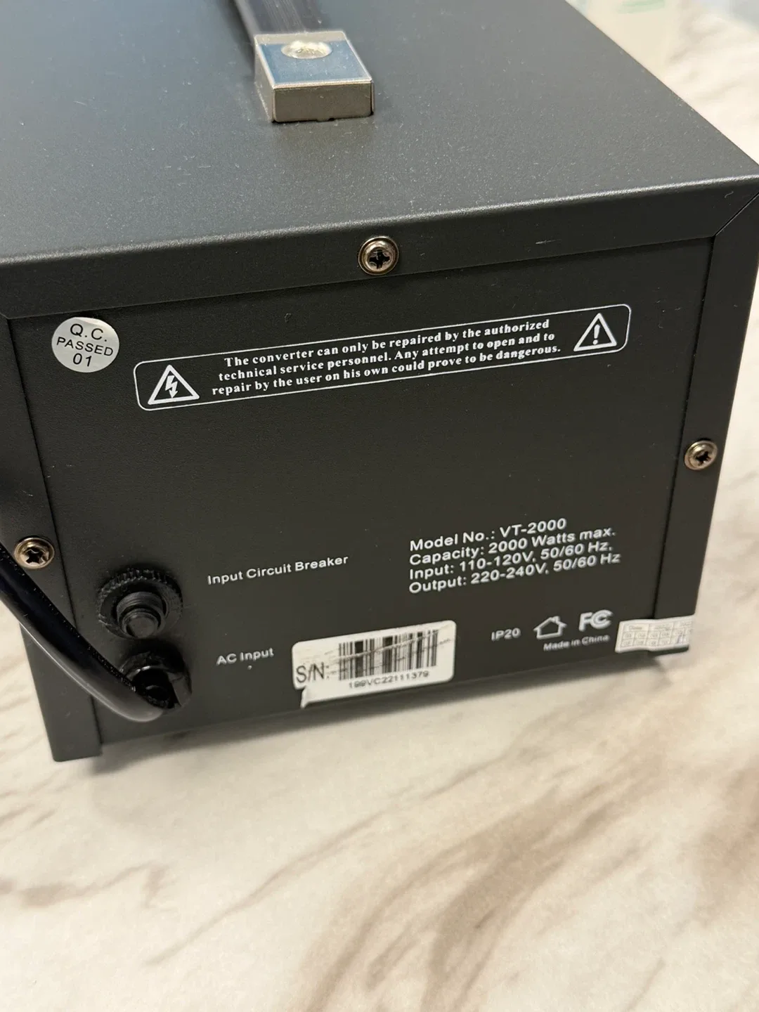 Seyas VT-2000 Voltage Converter image indicator(2)