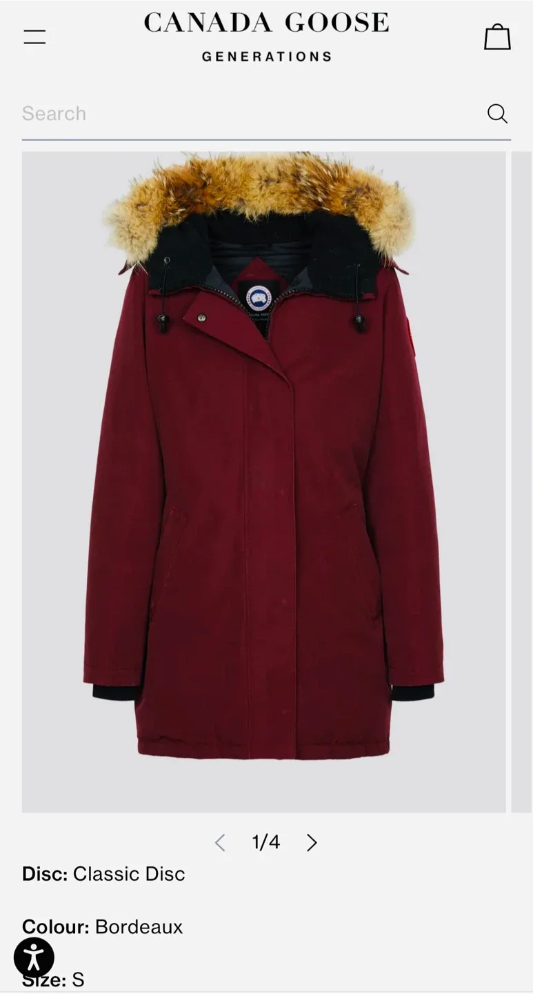 Canada Goose Parka - Bordeaux, Size S - $500