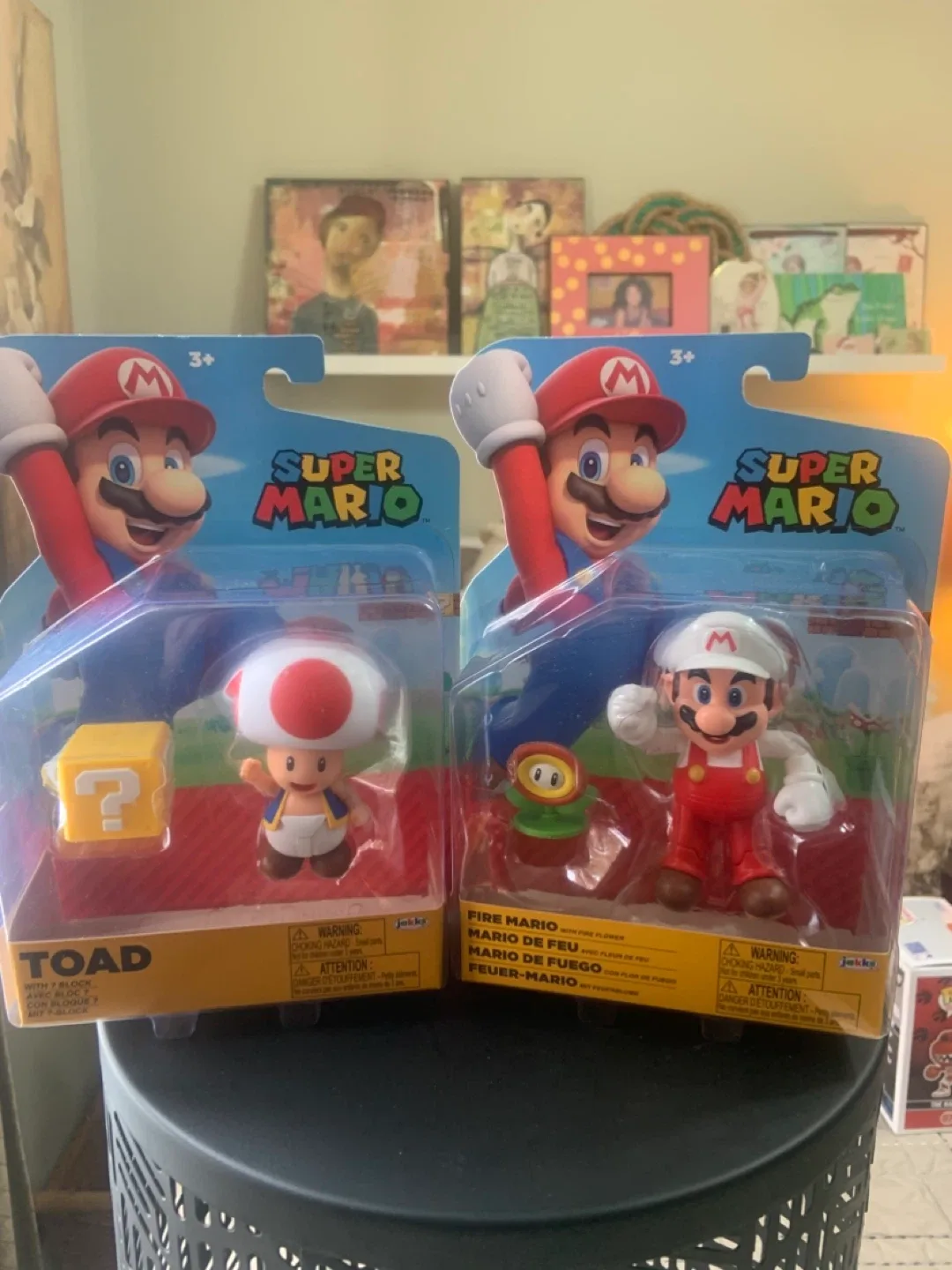 New Super Mario Toad & Fire Mario Figures