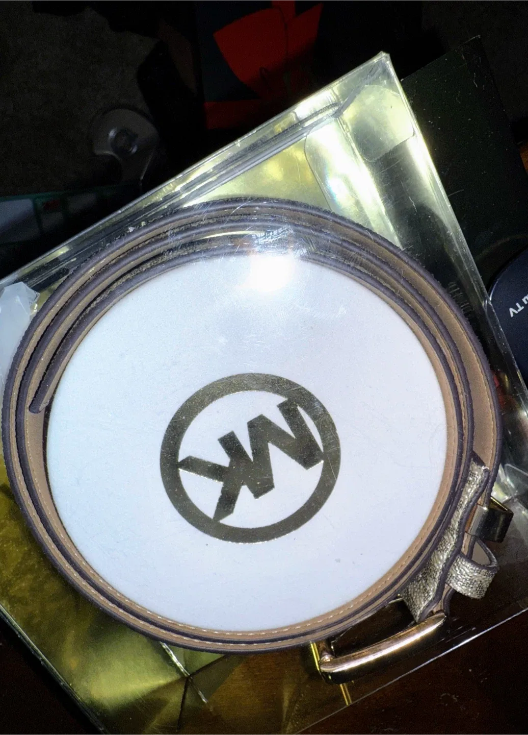 Michael Kors Brown Belt - New in Box image indicator(2)