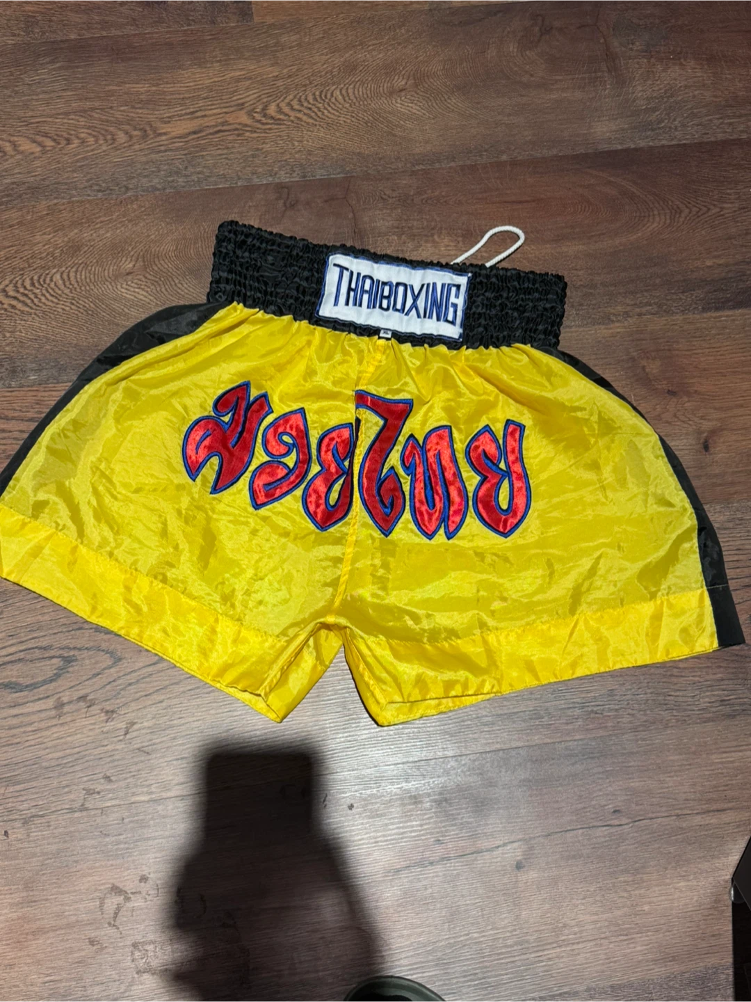 Muay Thai Boxing Shorts Yellow Black