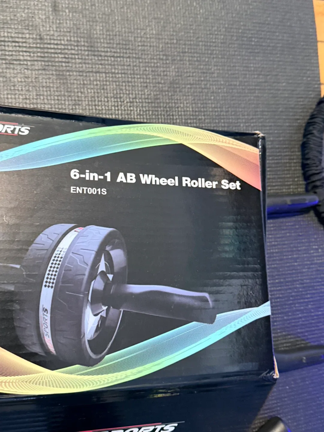 EnterSports 6-in-1 AB Wheel Roller Set w/ Box image indicator(2)