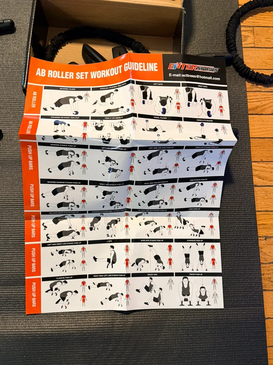 EnterSports 6-in-1 AB Wheel Roller Set w/ Box image indicator(5)