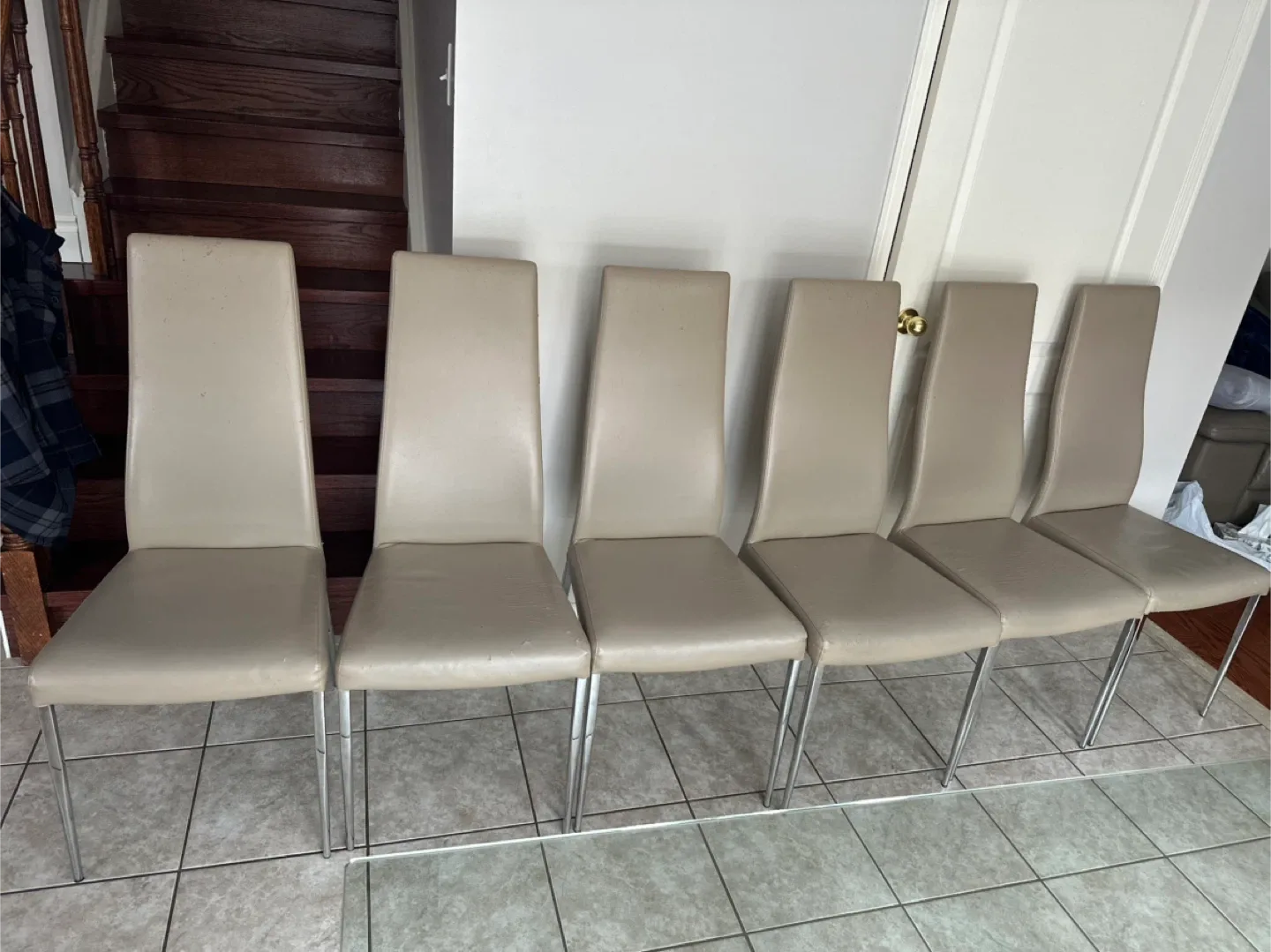 Glass Dining Table with 6 Chairs - Modern Design image indicator(5)