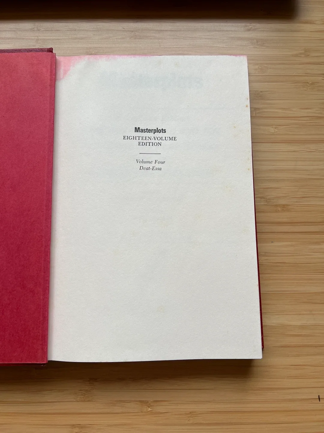 Masterplots 18-Volume Edition - Volume Four