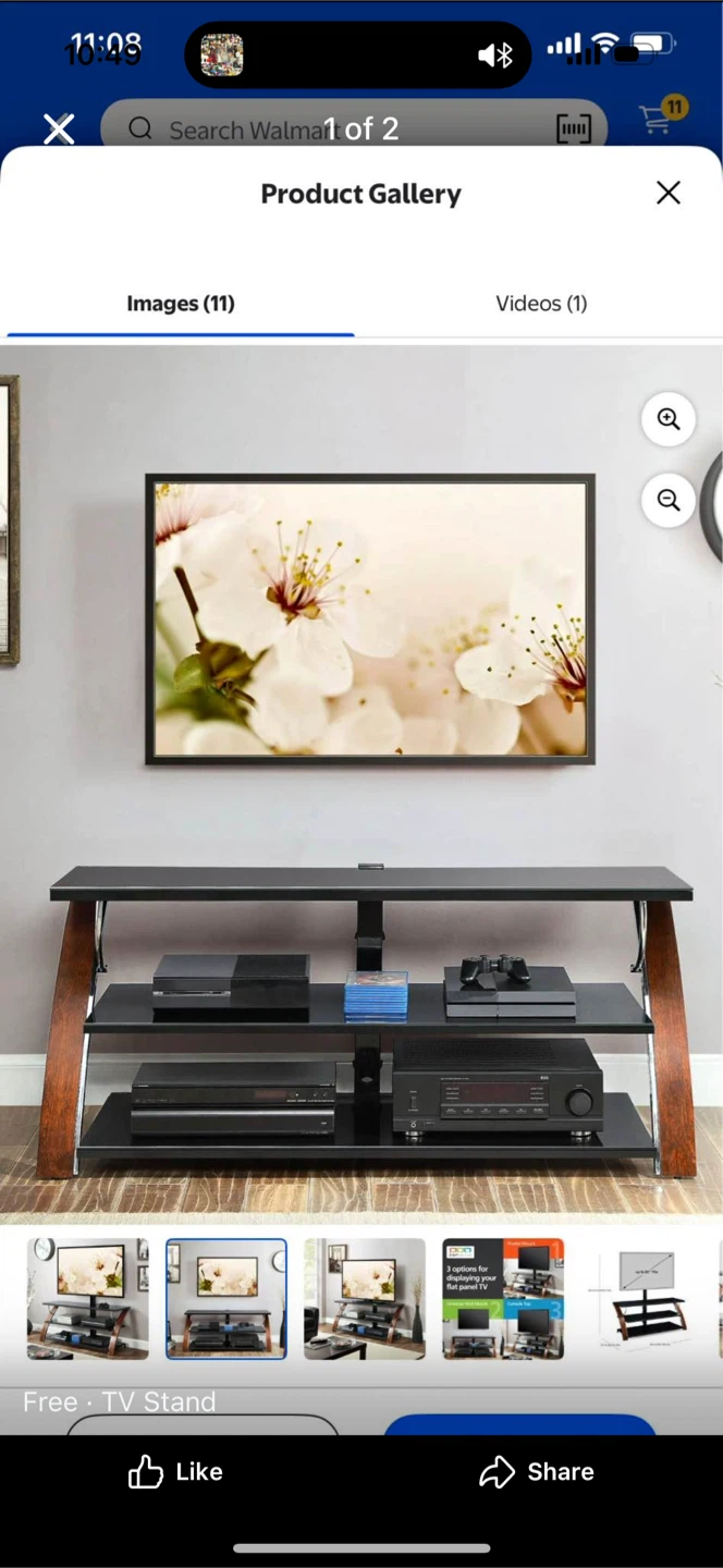 Tv stand with glass . I have disassembled ready for transport - photo 2