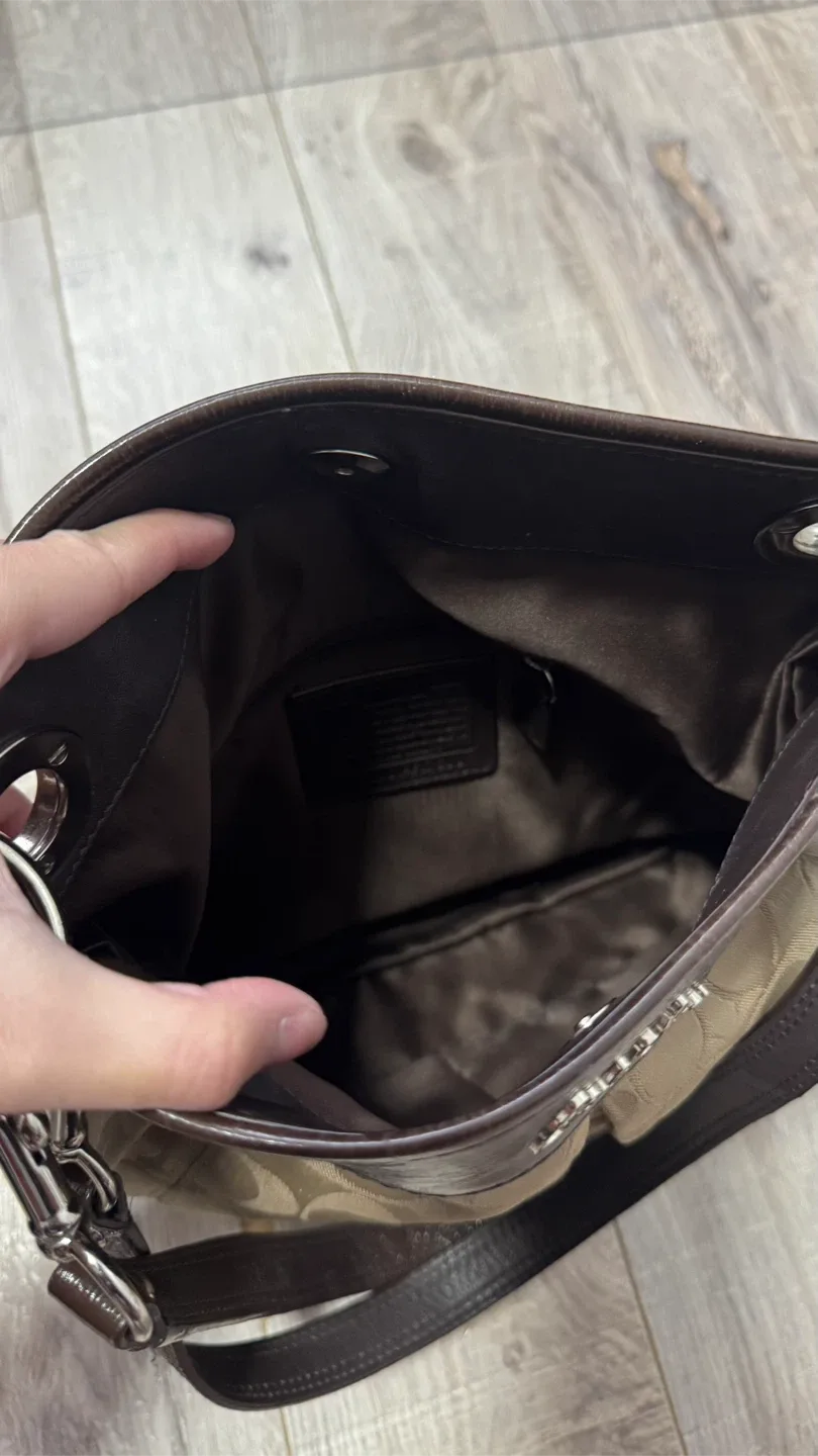 Coach Signature Print Handbag image indicator(2)